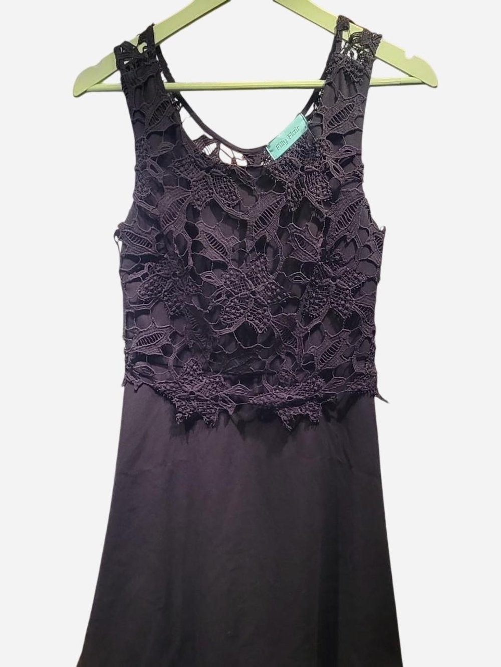 Filly Flair Black Lace Midi Dress